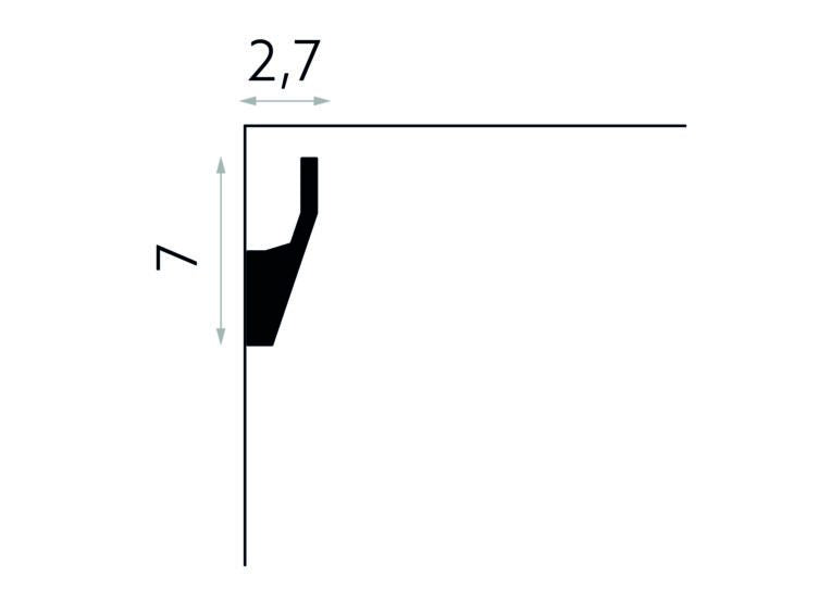 PROFIL BANDA LED MD118 - 200 x 7 x 2.7 cm