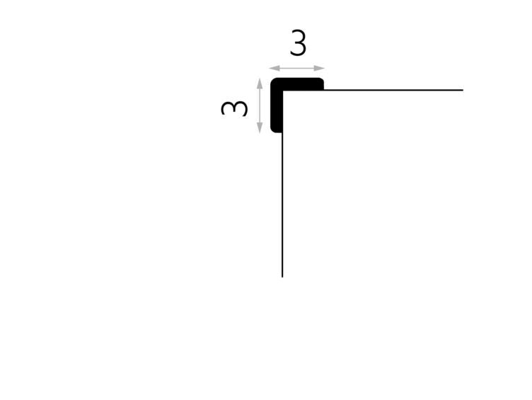 BRAU POLIMER RIGID MD237 - 200 X 3 X 3 CM