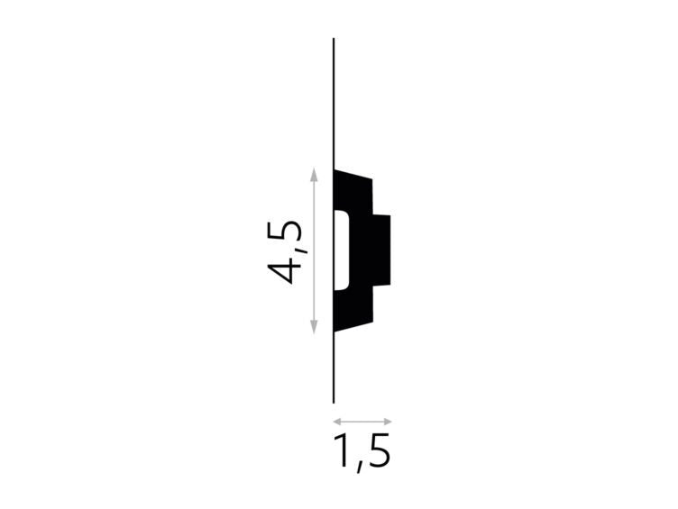 BRAU POLIMER RIGID MD317 - 200 x 4.5 x 1.5 cm