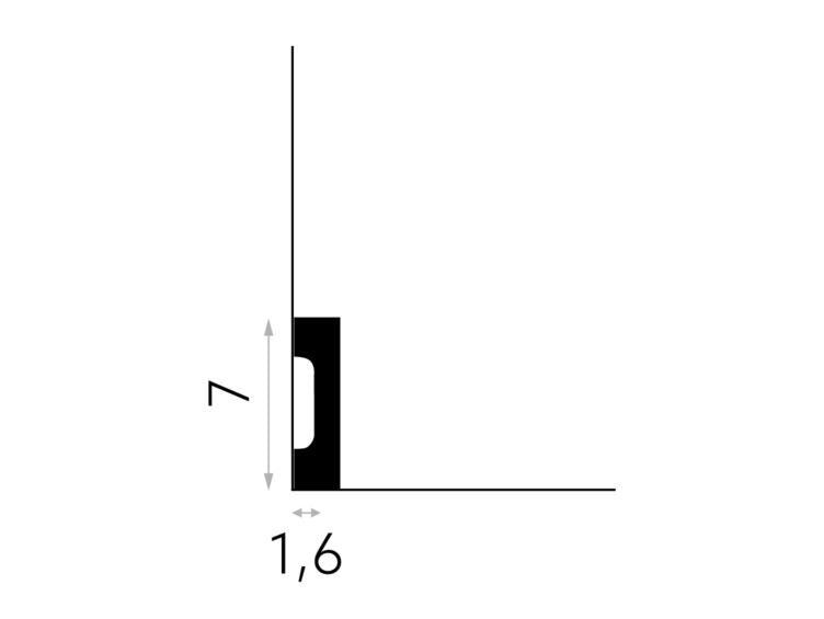 PLINTA POLIMER RIGID MD359 - 200 x 7 x 1.6 cm