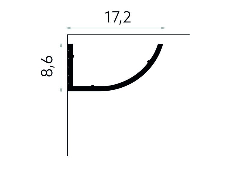 PROFIL BANDA LED MD362 - 200 x 17.2 x 8.6 cm