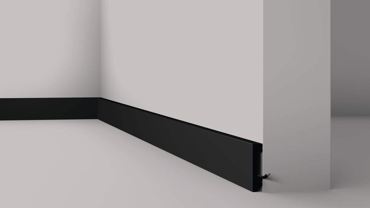 PLINTA NEAGRA POLIMER DUR FT2 - 200 x 5.8 x 1.3 cm - Decorevo