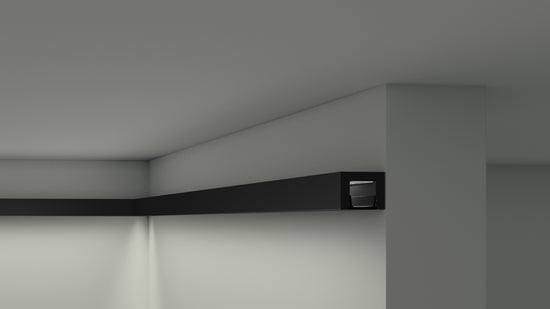 PROFIL BANDA LED NEGRU POLIMER DUR IL12 - 200 x 2.5 x 2 cm - Decorevo