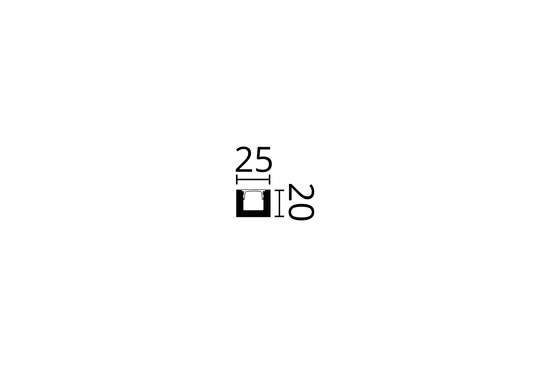 PROFIL BANDA LED NEGRU POLIMER DUR IL12 - 200 x 2.5 x 2 cm - imagine 3