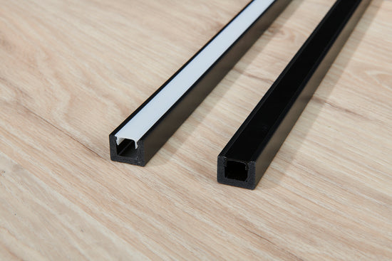 PROFIL BANDA LED NEGRU POLIMER DUR IL12 - 200 x 2.5 x 2 cm - imagine 2