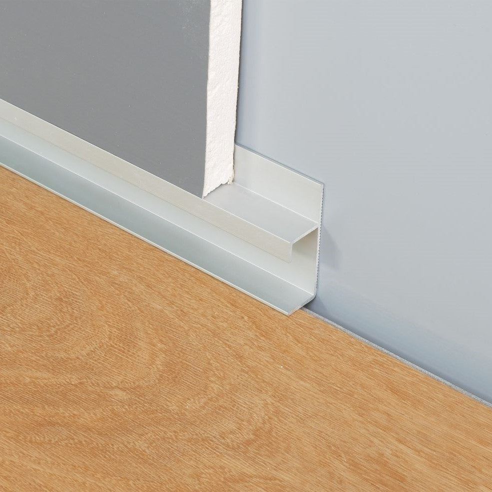 Profil shadow gap cu LED plano PPS130 aluminiu argintiu