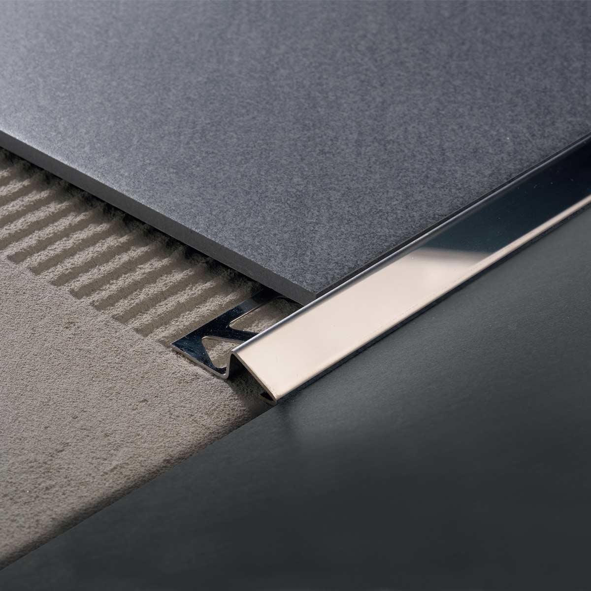 Profil trecere pardoseală zerotec ZR, inox lustruit