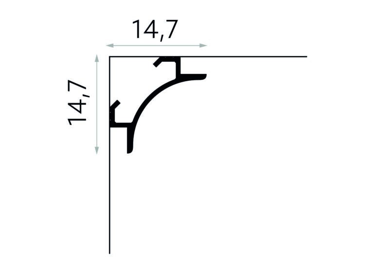 PROFIL BANDA LED QL001 - 200 x 14.7 x 14.7 cm