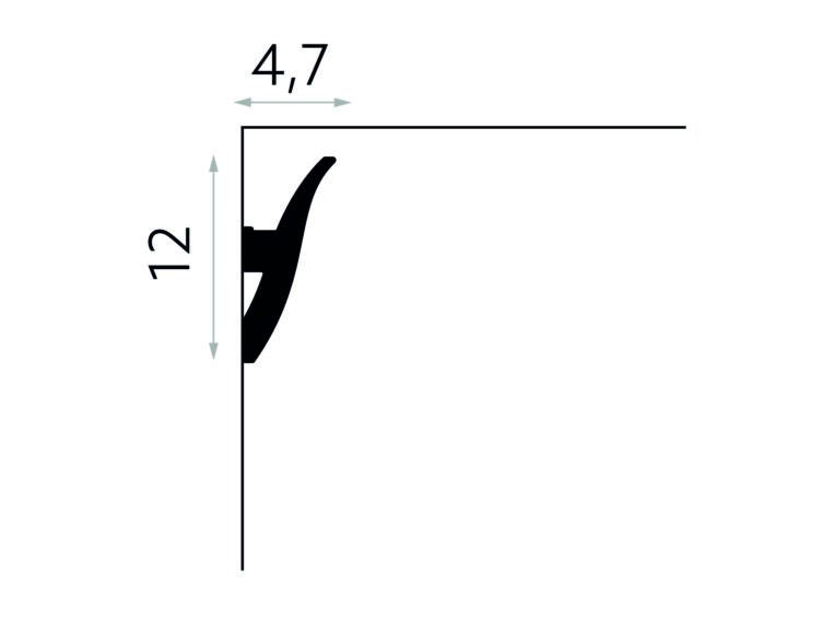 PROFIL BANDA LED QL009 - 200 x 12 x 4.7 cm