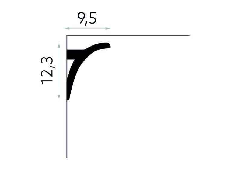 PROFIL BANDA LED QL011 - 200 x 9.5 x 12.3 cm