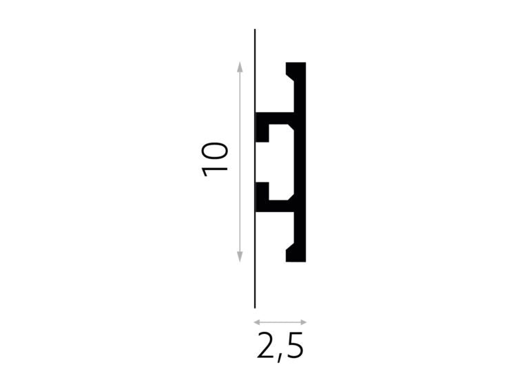 PROFIL BANDA LED QL017 - 200 x 10 x 2.5 cm