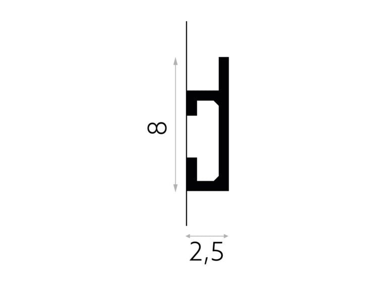 PROFIL BANDA LED QL019 - 200 x 8 x 2.5 cm