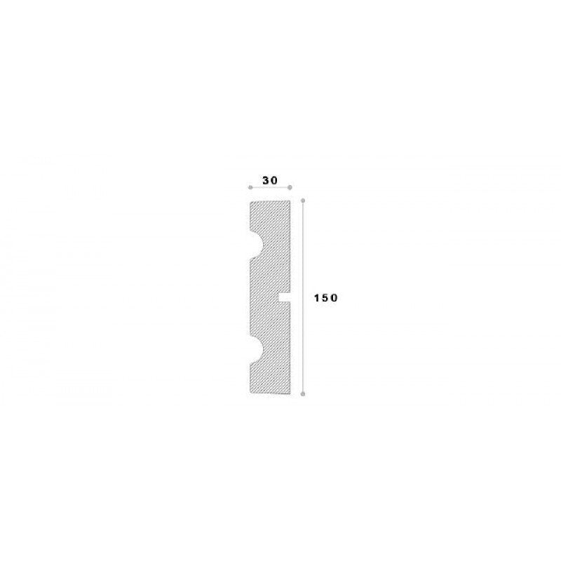 ANCADRAMENT DECORATIV FEREASTRA REMA22 150X30X2000 - Decorevo