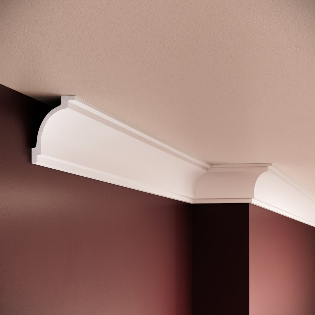 Cornisa decorativa din polimer rigid C12 - 5x7x200 cm - Decorevo