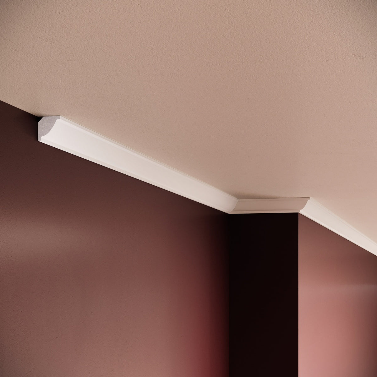 Cornisa decorativa din polimer rigid C2 - 2.2x2.2x200 cm - Decorevo