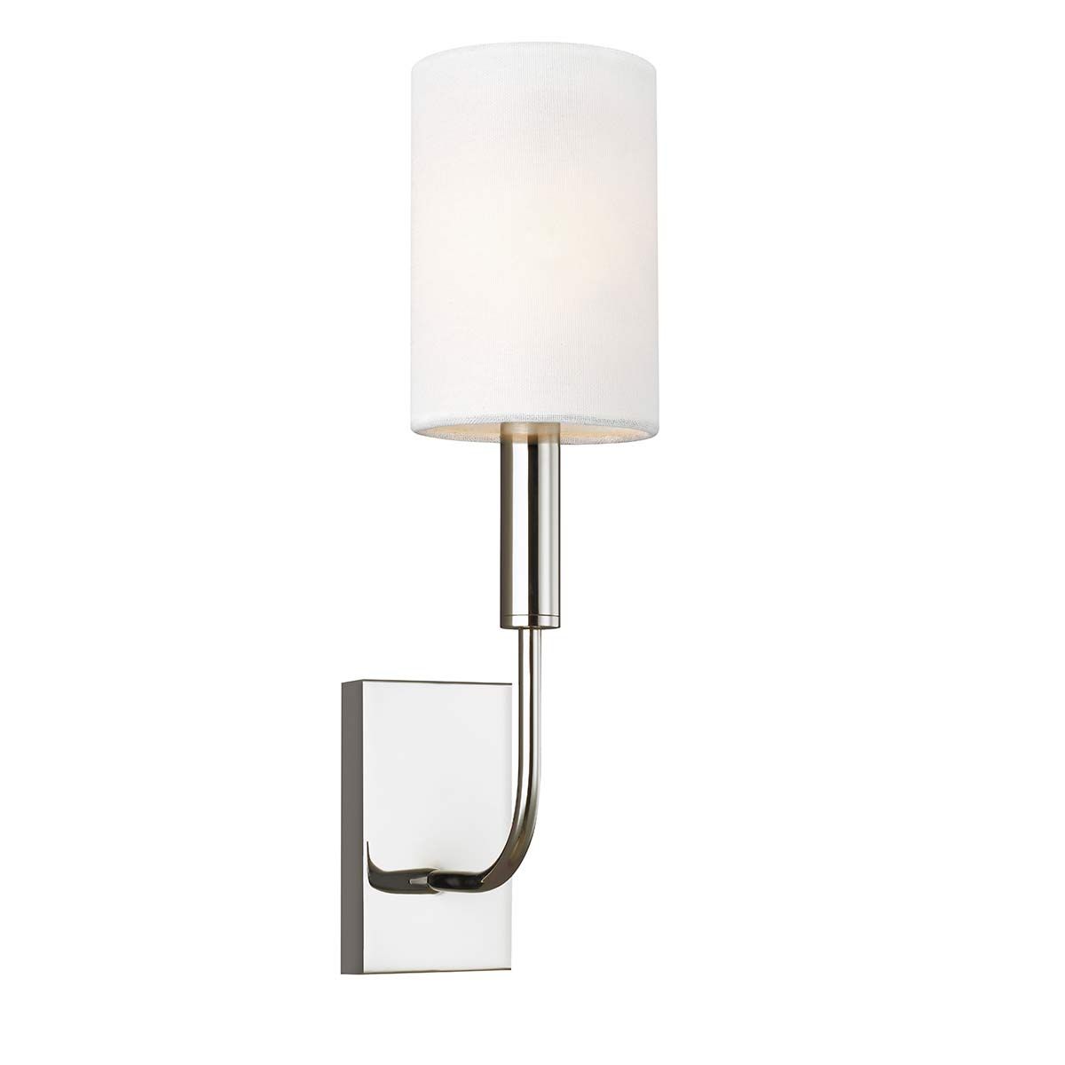 Aplică de perete Brianna – 1 bec, design minimalist clasic, Finisaj Nichel Lustruit