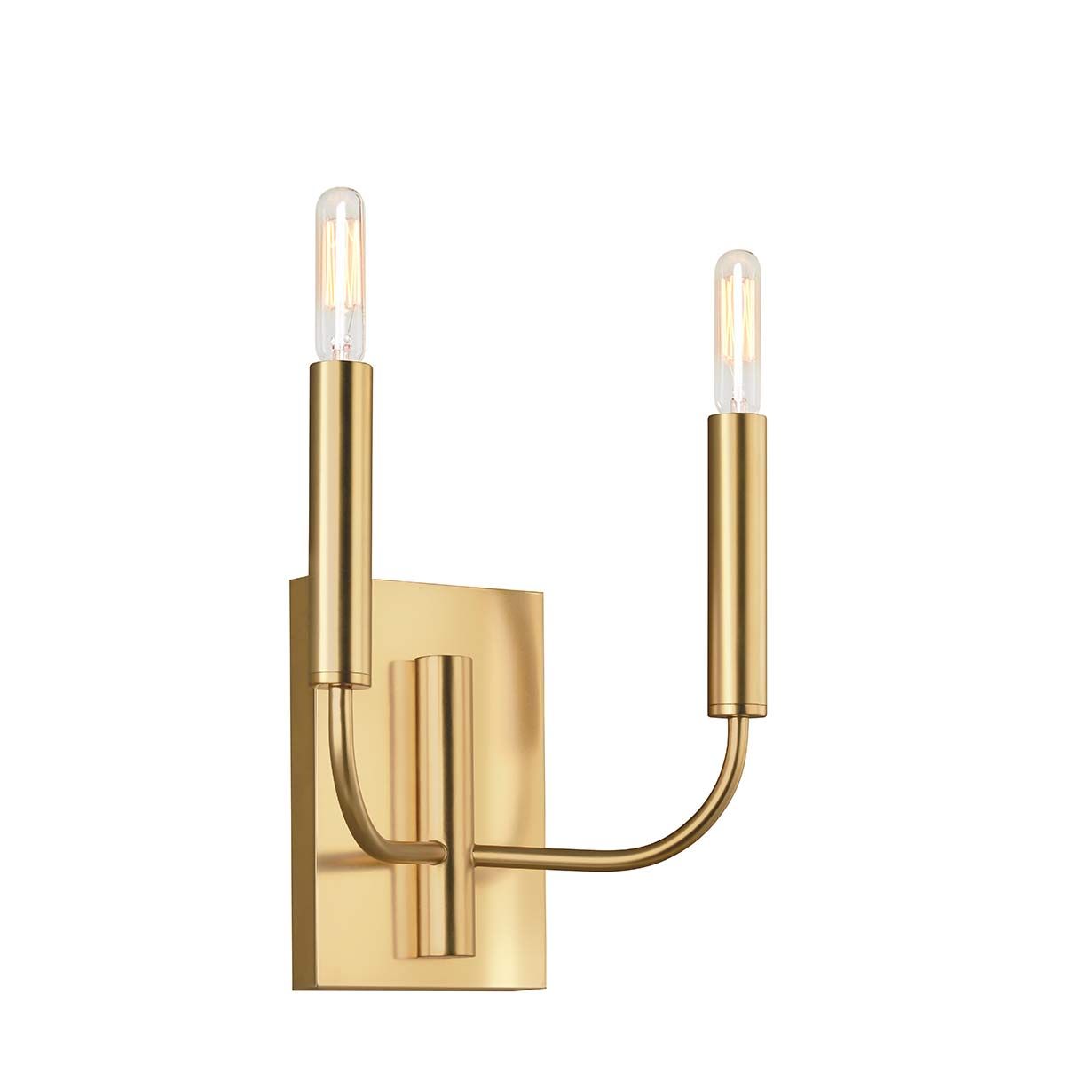 Aplică de perete Brianna – 2 becuri, Finisaj Burnished Brass