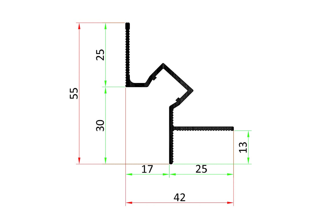 Profil Shadow Gap Tip Scafǎ Ascunsǎ ILLU-A - Decorevo