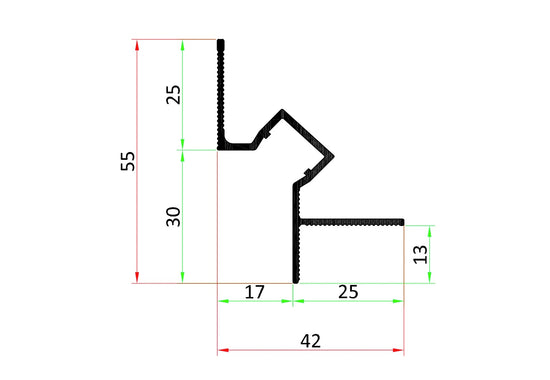 Profil Shadow Gap Tip Scafǎ Ascunsǎ ILLU-A - Decorevo