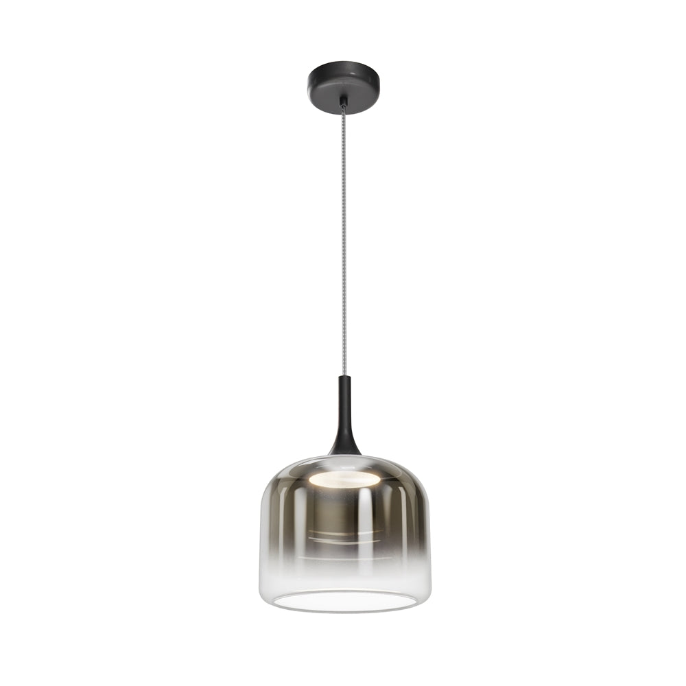 Lustră suspendată Maytoni Spirito negru mat cu LED 18W