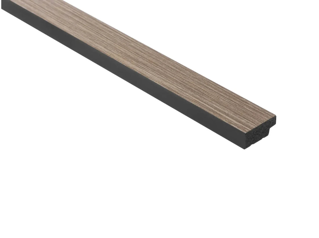 Terminație stânga pentru riflaj decorativ Medio L0203L Oak Gray