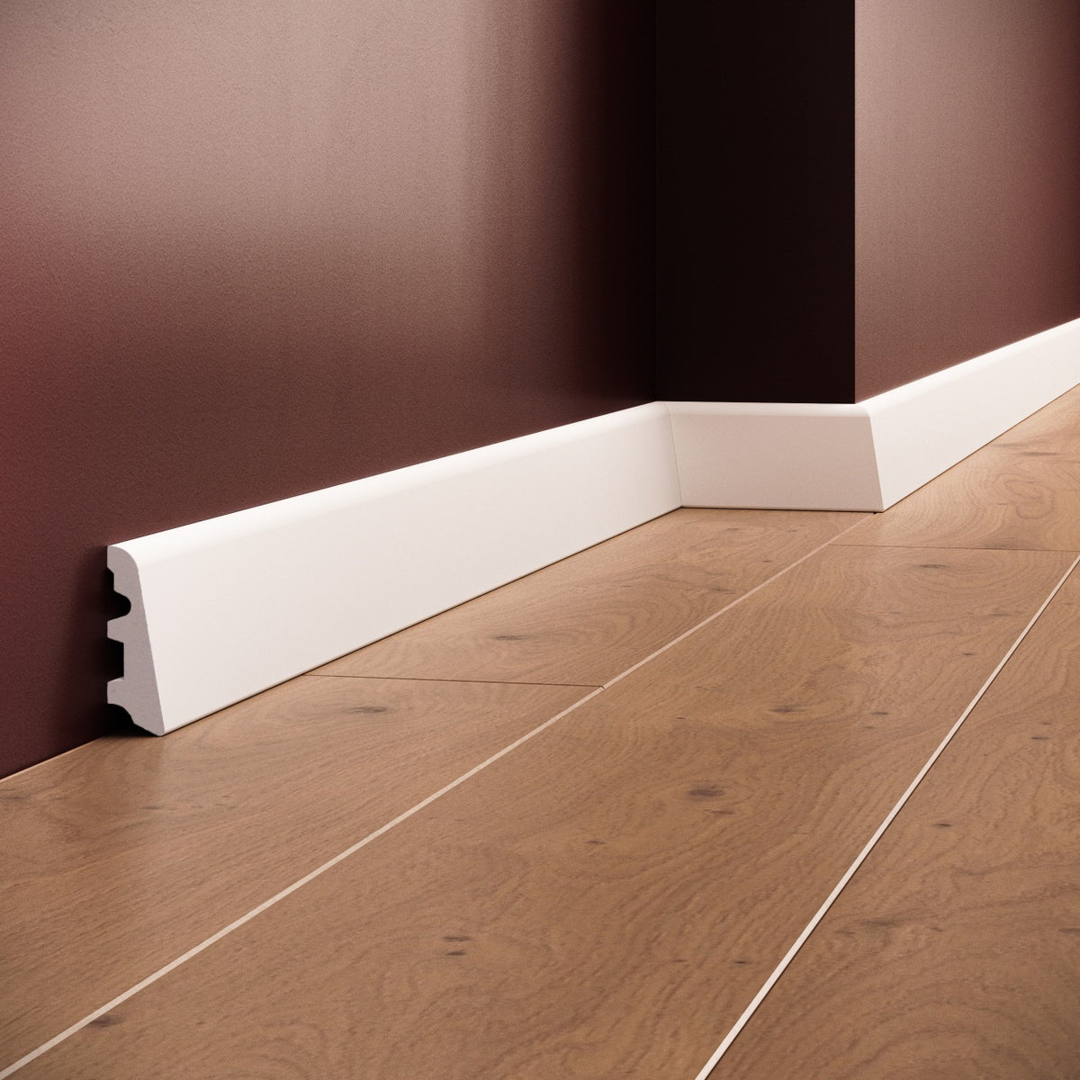 Plinta decorativa din polimer rigid S16 - 5.8x1.8x200 cm - Decorevo
