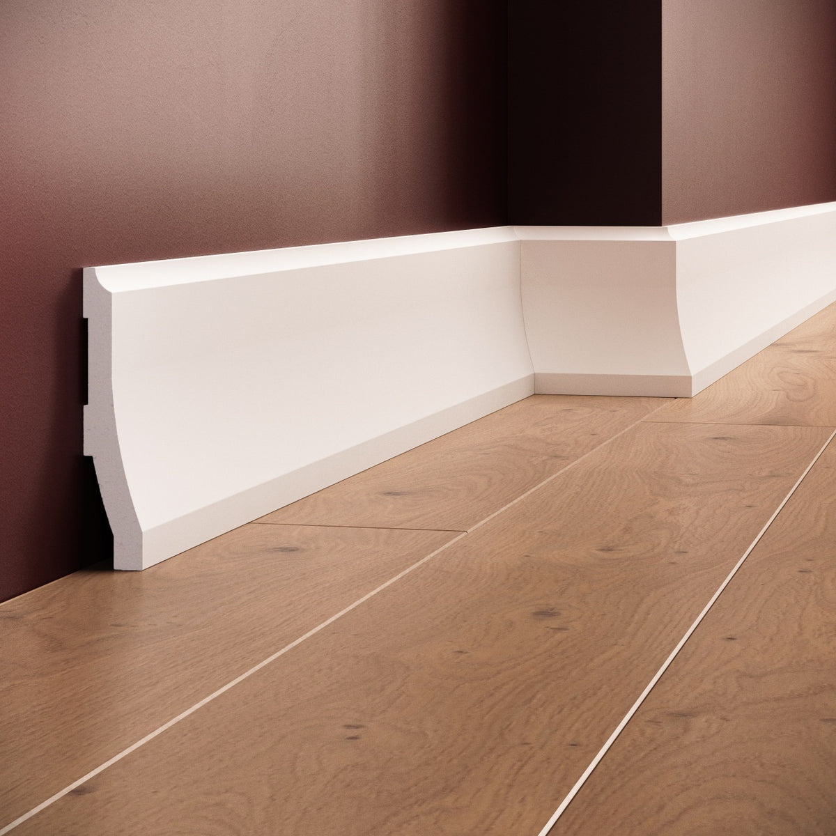 Plinta decorativa din polimer rigid S21 - 12x2.5x200 cm - Decorevo