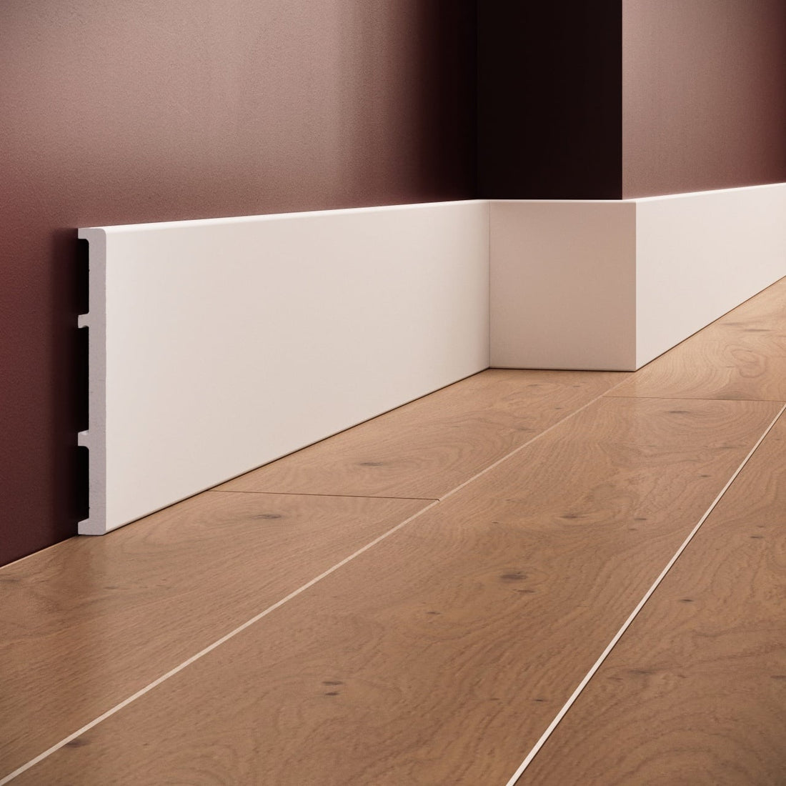 Plinta decorativa din polimer rigid S23 - 13x1.2x200 cm - Decorevo