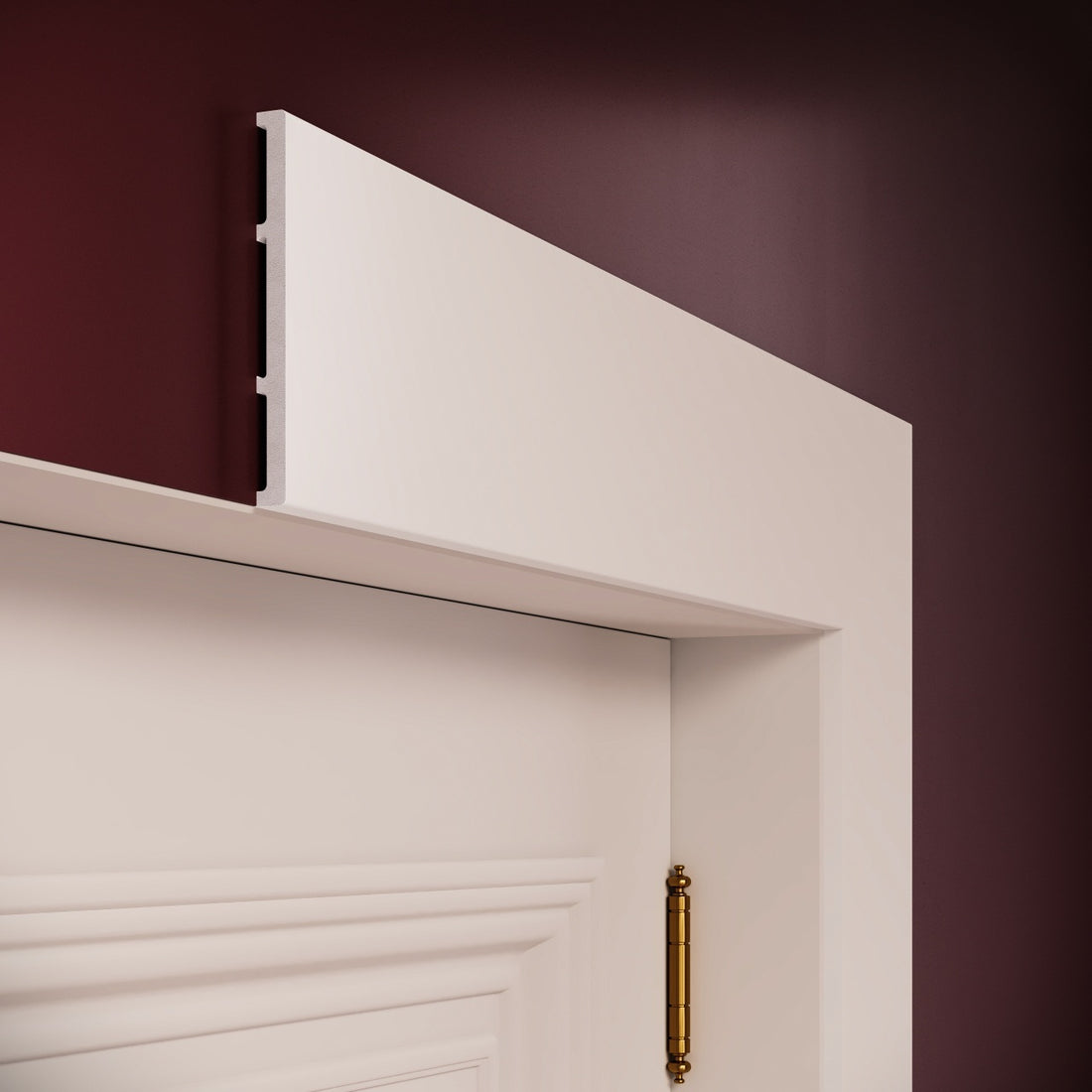 Plinta decorativa din polimer rigid S23 - 13x1.2x200 cm - exemplu montaj