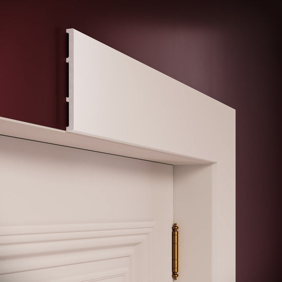Plinta decorativa din polimer rigid S23 - 13x1.2x200 cm - exemplu montaj