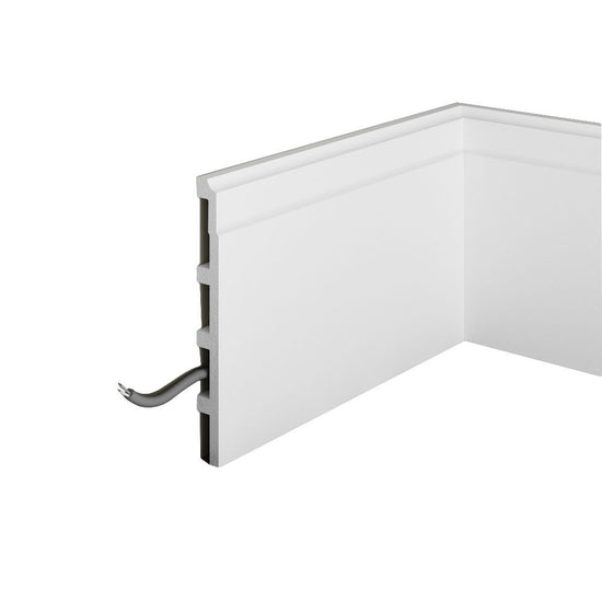 Plinta decorativa din polimer rigid S26 - 17.5x1.8x200 cm - exemplu montaj