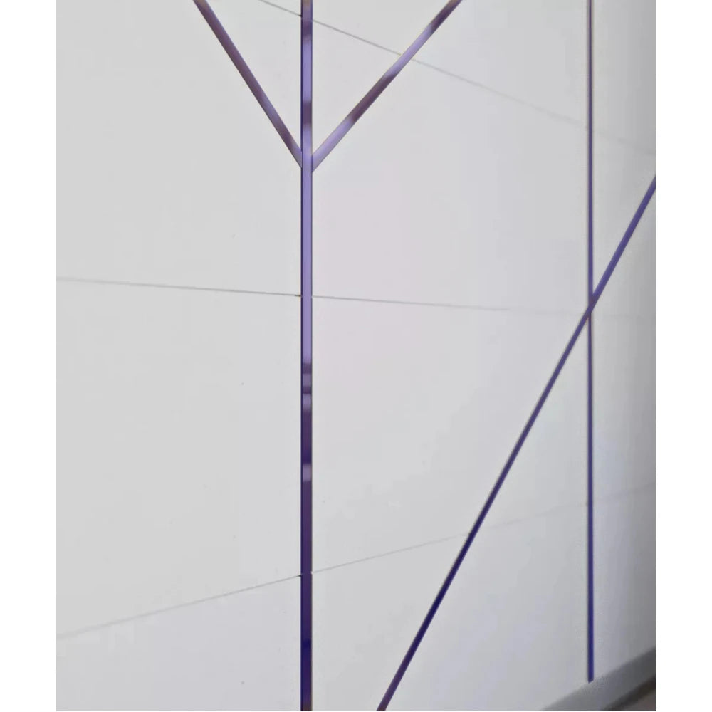 Profil platbandă inox, finisaj albastru oglindă