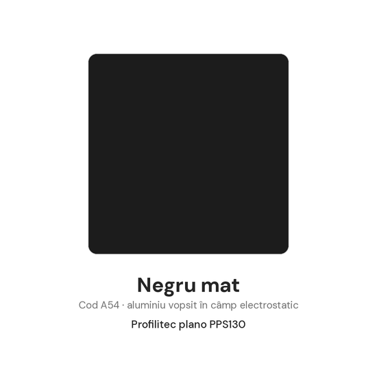 plano PPS130 finisaj negru mat A54