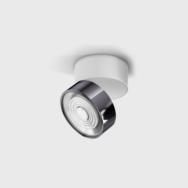 Spot LED aplicat orientabil SOL SURF Alb/Diamond Black - Decorevo