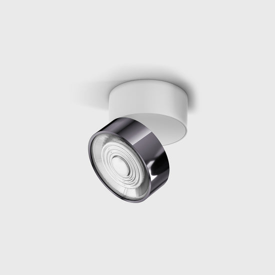 Spot LED aplicat orientabil SOL SURF Alb/Diamond Black - Decorevo