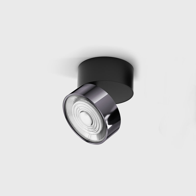 Spot LED aplicat orientabil SOL SURF Negru/Diamond Black - Decorevo