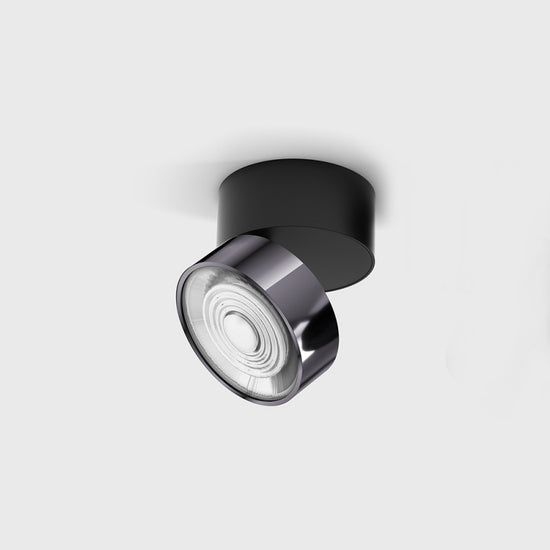 Spot LED aplicat orientabil SOL SURF Negru/Diamond Black - Decorevo