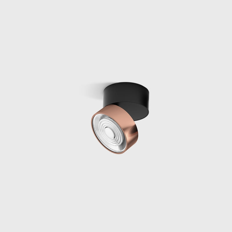 Spot LED aplicat orientabil SOL SURF MINI Negru/Cupru - Decorevo