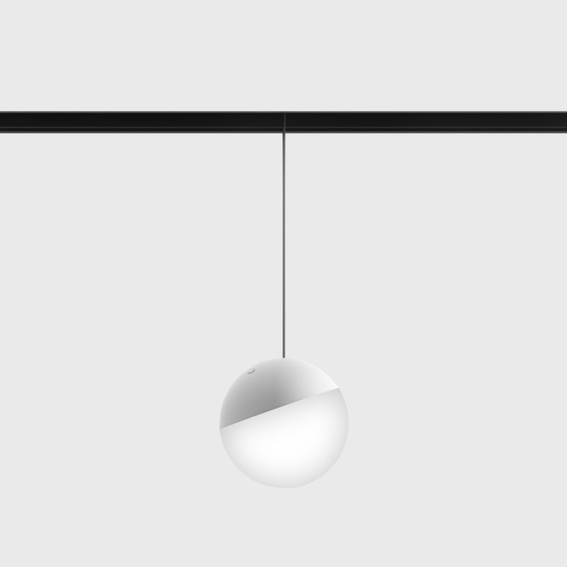 Pandantiv LED IN LINE BALL M – D100mm, H1500mm, 7W, 48V DC, IP20