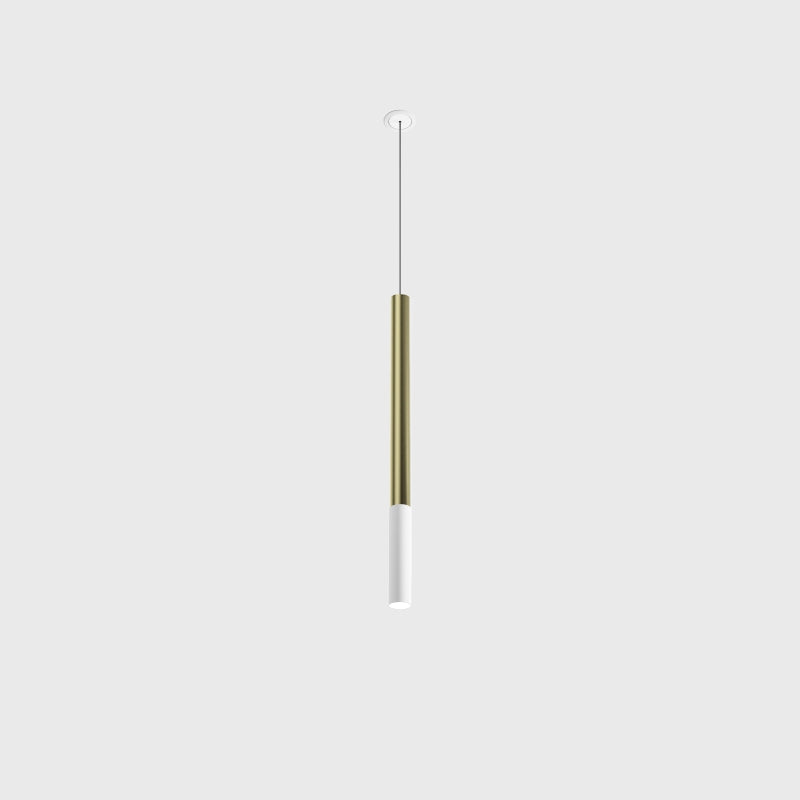Corp de iluminat LED suspendat MATCH S P 550 NANO – D25mm, H550mm, cu bază încastrată cu ramă, IP20