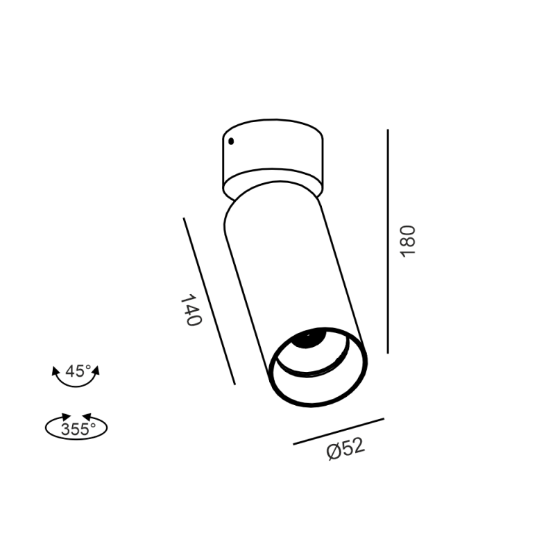 TUB M SA 140 - schema dimensiuni