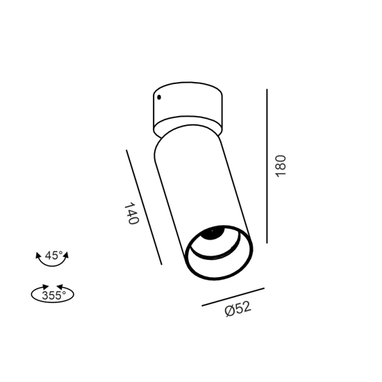 TUB M SA 140 - schema dimensiuni