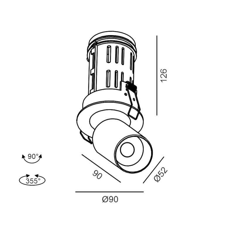 TUB M IN - schema dimensiuni