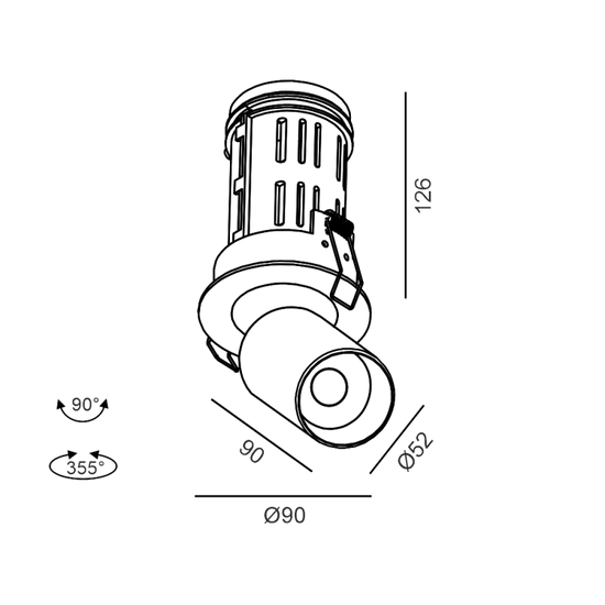 TUB M IN - schema dimensiuni