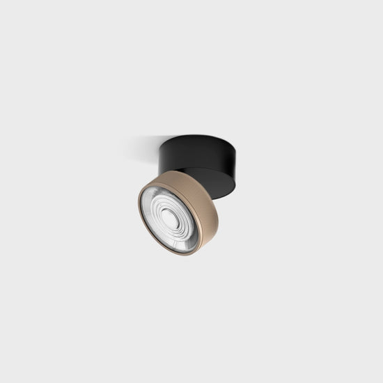 Spot LED aplicat orientabil SOL SURF MINI Negru/Sahara Bej - Decorevo