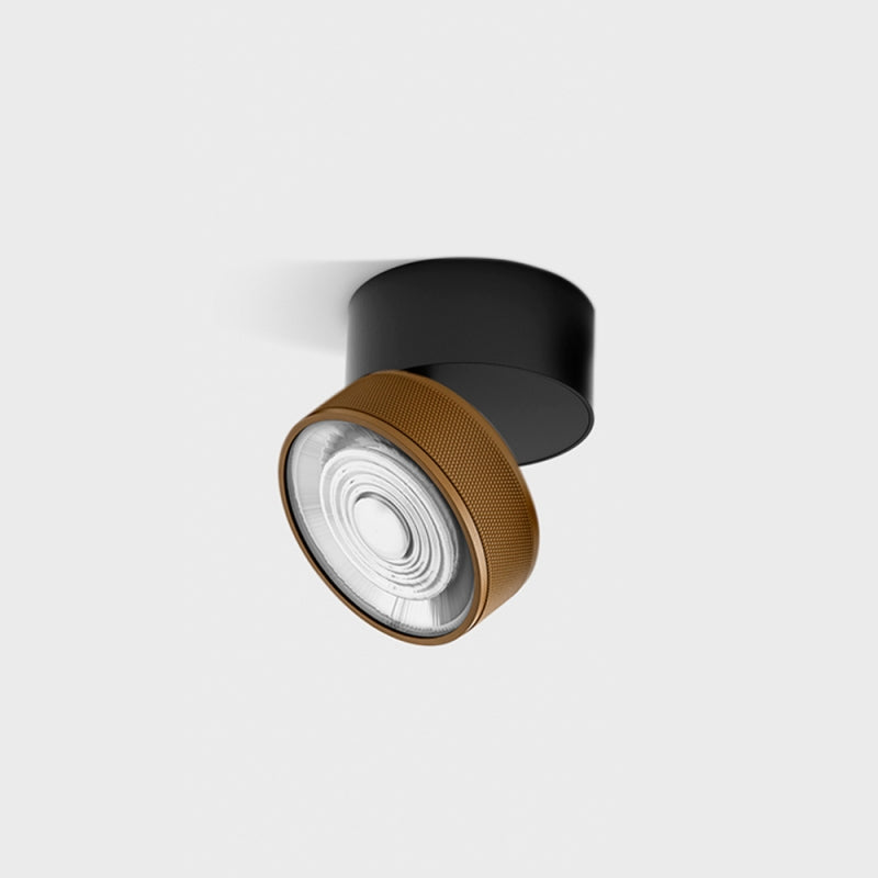 Spot LED aplicat orientabil SOL SURF Negru/Cafeniu - Decorevo