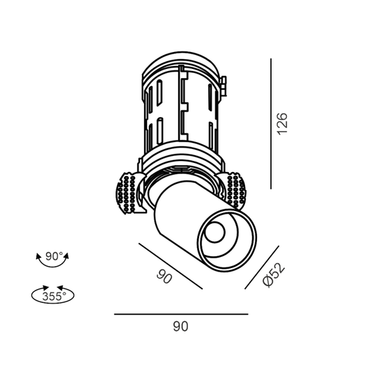 TUB M INT - schema dimensiuni