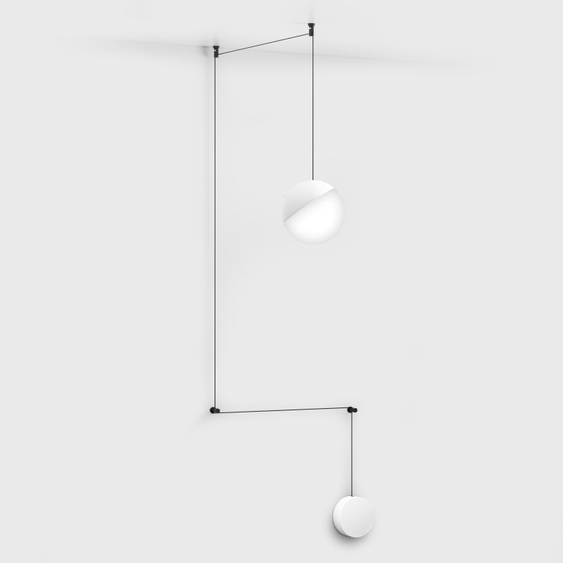 Pandantiv LED BALL L – glob D180mm, 28W, dimabil push, IP20