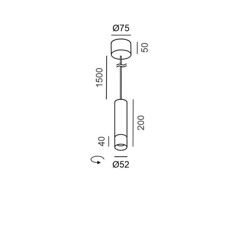 TUB M P 200 ZOOM - schema dimensiuni