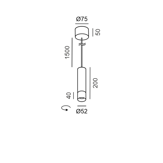 TUB M P 200 ZOOM - schema dimensiuni